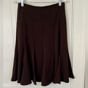 Vintage Kareal Paris Brown Pintucked Swing Skirt
Made in France Womens size 6